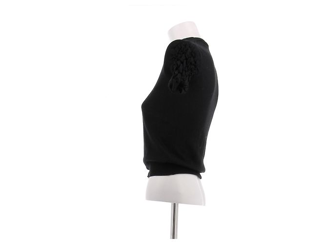 Prada Cardigan aus Wolle schwarz Größe 40 - Ansicht 4