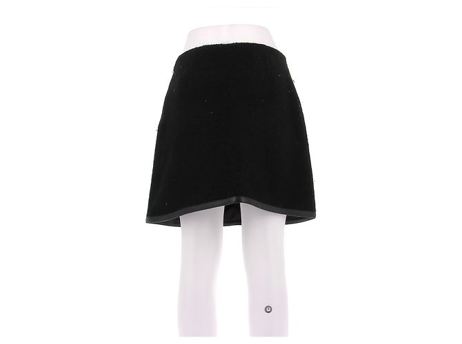 Falda de lana negra Prada Negro - vista 2