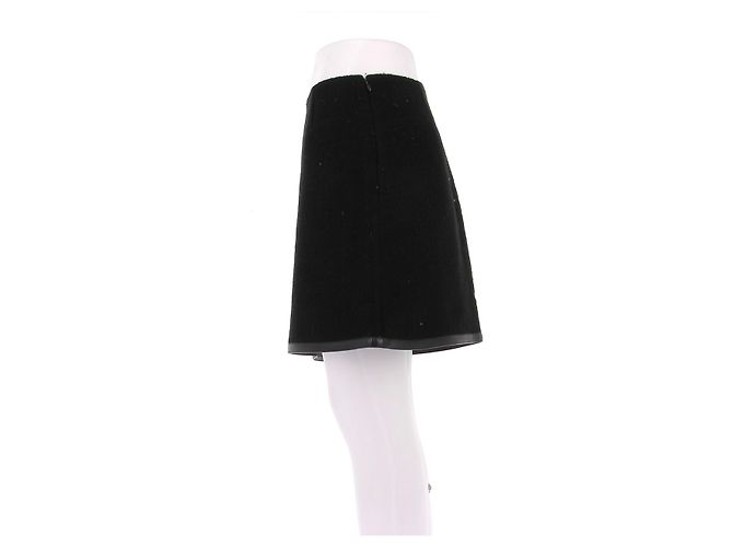 Falda de lana negra Prada Negro - vista 4