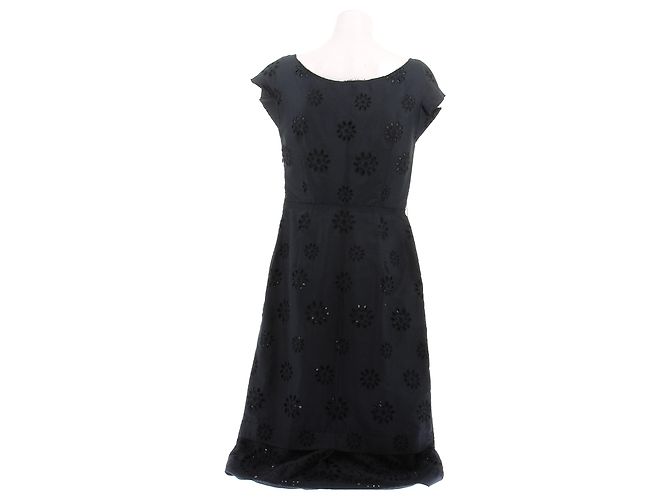 Vestido Prada de algodón azul marino talla 42 - vista 2