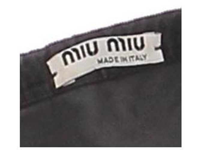 Top de algodón marrón Miu Miu Castaño - vista 5