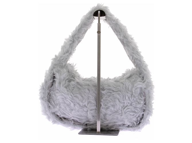 Filippa K Borsa a mano in pelliccia grigia Grigio - vista 3