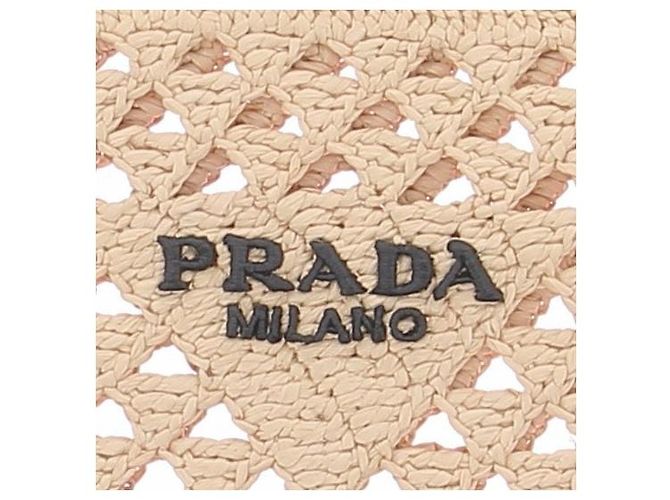 Prada Handtasche aus Korbgeflecht beige - Ansicht 3