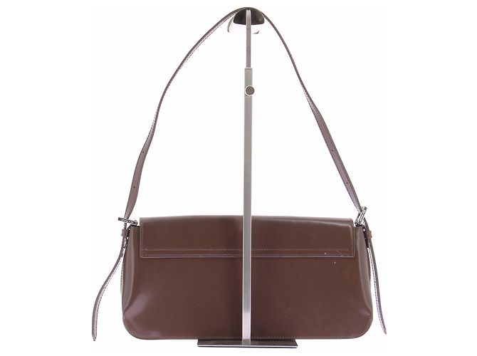 Borsa a mano By Far in pelle marrone - vista 3