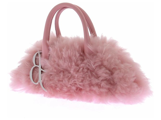 Borsa a mano in pelliccia rosa Blumarine - vista 2