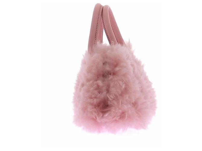 Borsa a mano in pelliccia rosa Blumarine - vista 5