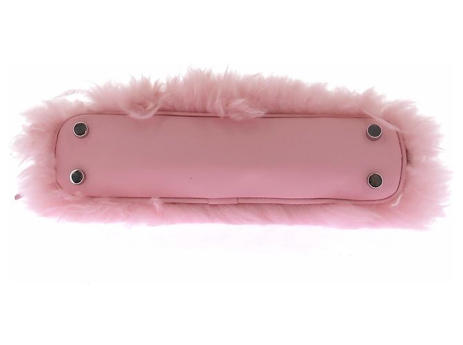 Borsa a mano in pelliccia rosa Blumarine - vista 6