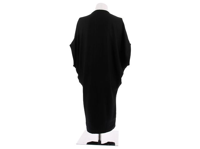 Helmut Lang Abito nero largo senza maniche - vista 2