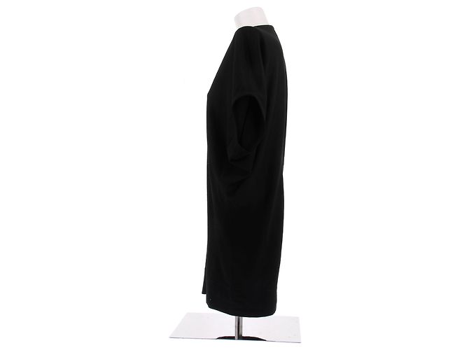 Helmut Lang Abito nero largo senza maniche - vista 3