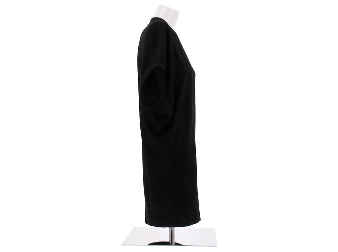 Helmut Lang Abito nero largo senza maniche - vista 4