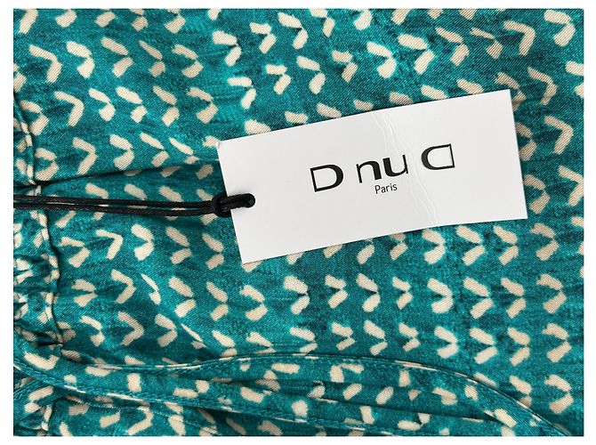 Autre Marque Türkise gemusterte Shorts Blau - Ansicht 4