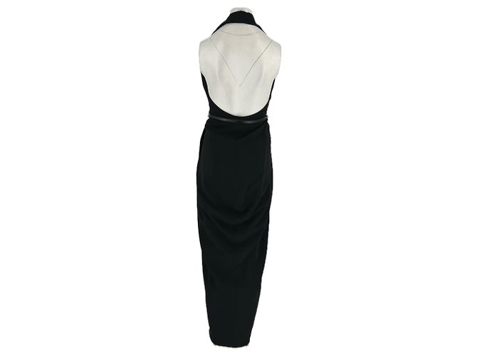 Alaïa Schwarzes Viscose Kleid Größe 40 - Ansicht 2
