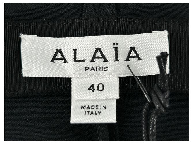 Alaïa Schwarzes Viscose Kleid Größe 40 - Ansicht 5