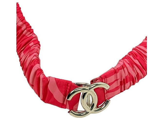Chanel Zaino Coconehju in nylon rosso - vista 7