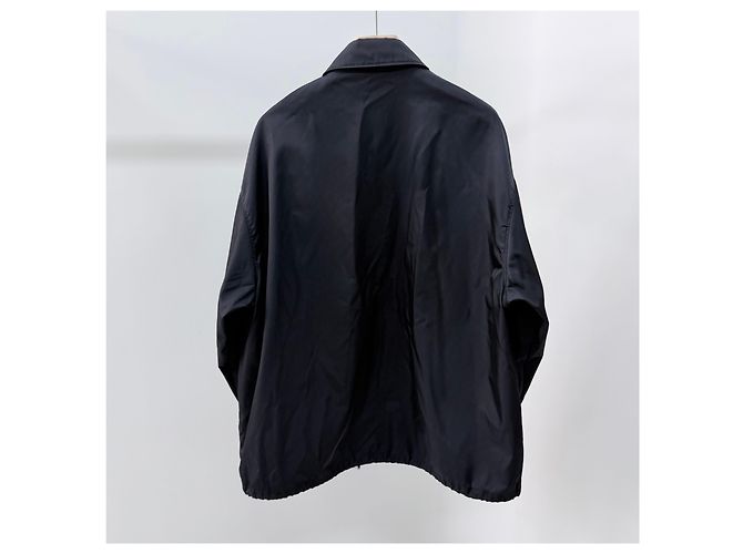 Prada Triangle Logo Pocket Nylon Jacket Black - view 5