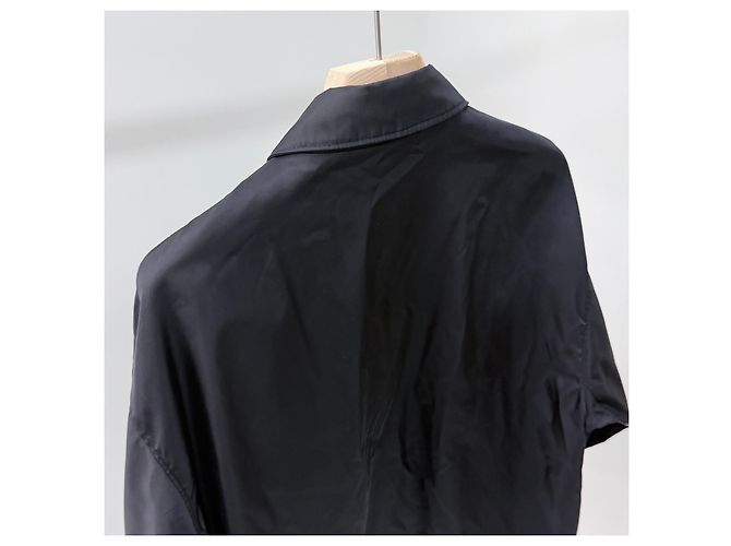 Prada Triangle Logo Pocket Nylon Jacket Black - view 6