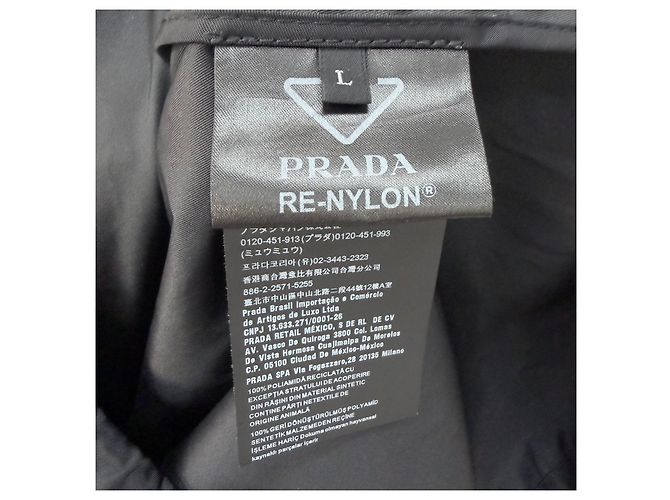 Prada Triangle Logo Pocket Nylon Jacket Black - view 7