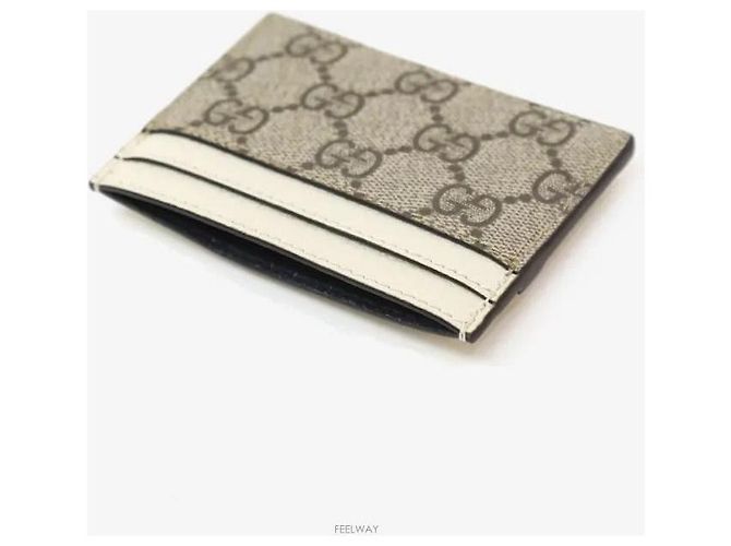 Gucci Tarjetero Ophidia GG Blanco - vista 6