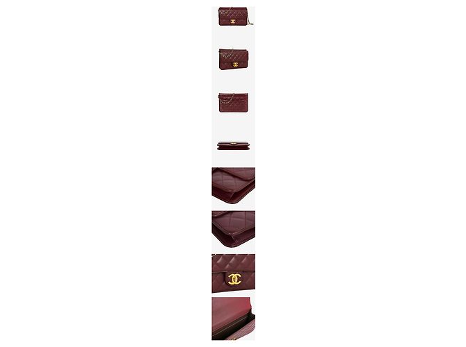 Chanel Crossing Times Flapback Medium Burgundy Collection Rosso - vista 2