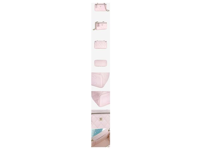 Chanel Serie di beauty case Vanity Chain Rosa - vista 2