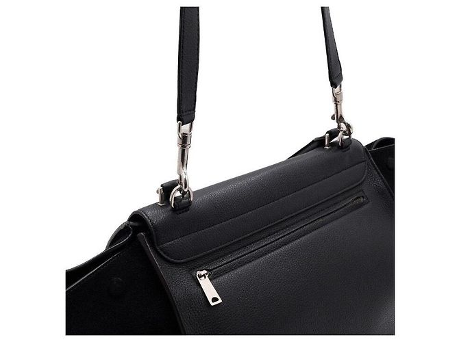Céline Borsa Tote e Borsa a Tracolla Trapeze Nera Nero - vista 10
