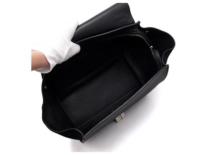 Céline Borsa Tote e Borsa a Tracolla Trapeze Nera Nero - vista 6