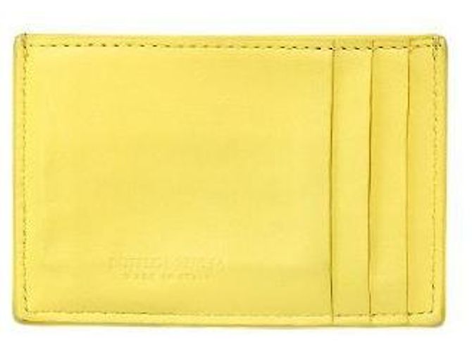 Bottega Veneta Tarjetero cartera Cassette amarillo - vista 3