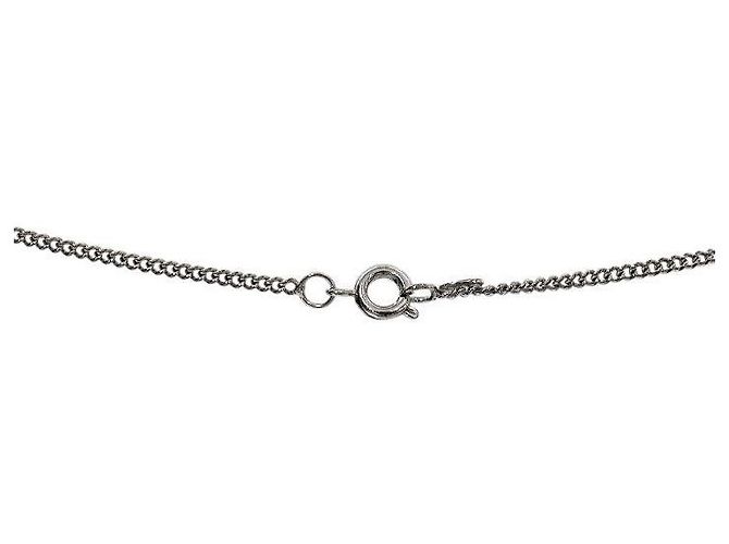 Chanel CC Silber Halskette Braun - Ansicht 3