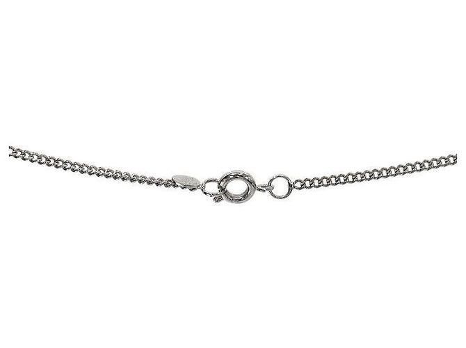 Chanel CC Silber Halskette Braun - Ansicht 4