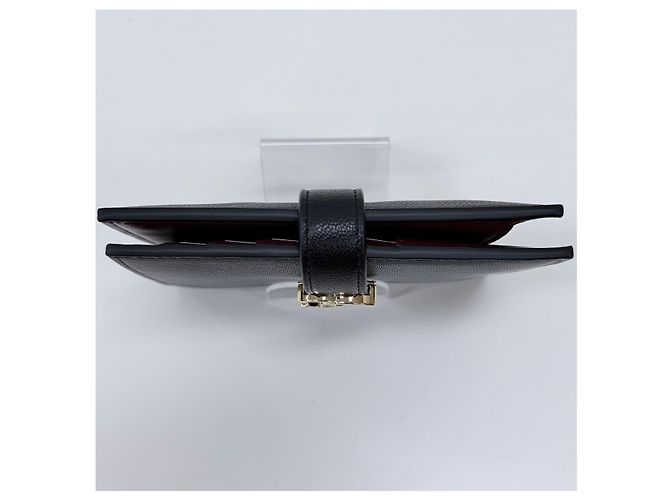 Chanel Portacarte a soffietto con logo dorato Nero - vista 5