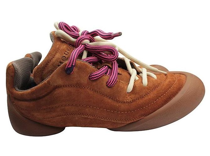Alexander Mcqueen Sneakers in camoscio camel da uomo Marrone - vista 3