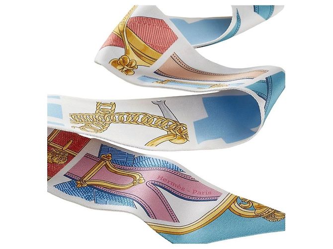 Hermès Cavalcadour Remix Twilly Rosa - vista 5