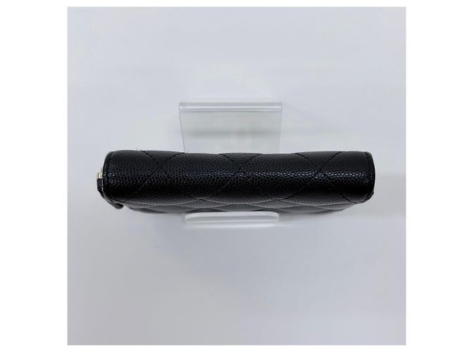 Chanel Portamonete Classic Caviar da Donna Nero - vista 6