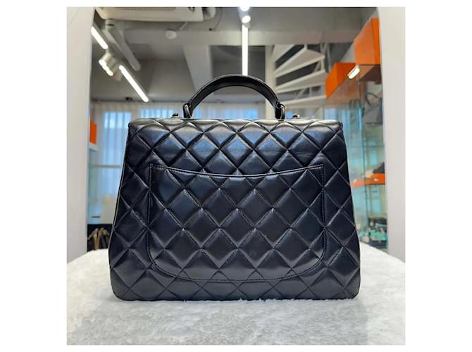 Chanel Lambskin Trendy CC Large Black Silver Nero - vista 2