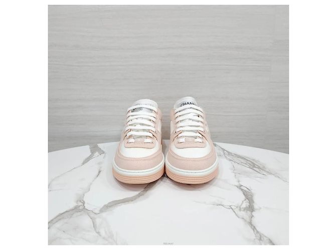 Chanel Sneakers in cotone rosa - vista 2