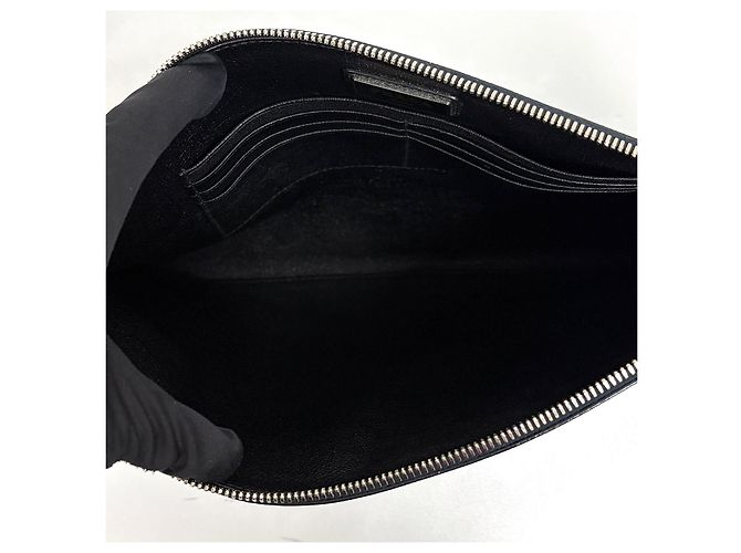 Prada Pochette Saffiano avec logo triangle Navy Bleu - vue 10