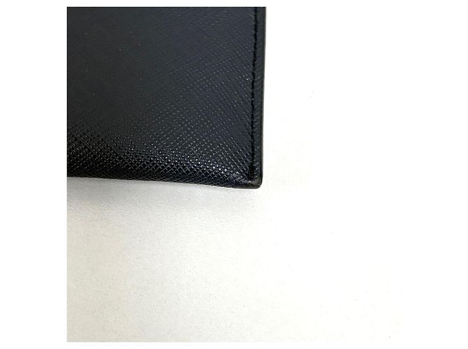 Prada Pochette Saffiano avec logo triangle Navy Bleu - vue 9