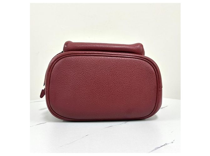 Prada Borsa Bucket Crossbody Vittelo Dino Rossa Rosso - vista 10