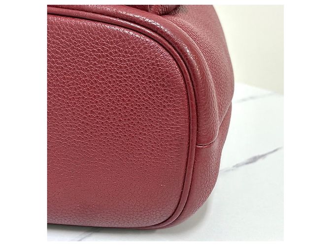 Prada Borsa Bucket Crossbody Vittelo Dino Rossa Rosso - vista 12