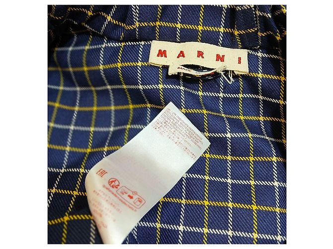 Marni Giacca con cappuccio e zip blu navy da uomo - vista 3