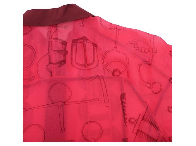Hermès Camicia da spiaggia Cahier du Colporteur Rosa - vista 12