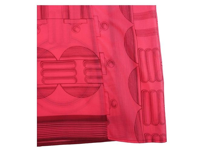Hermès Camicia da spiaggia Cahier du Colporteur Rosa - vista 14