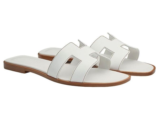 Hermès Sandalen Weiß - Ansicht 2