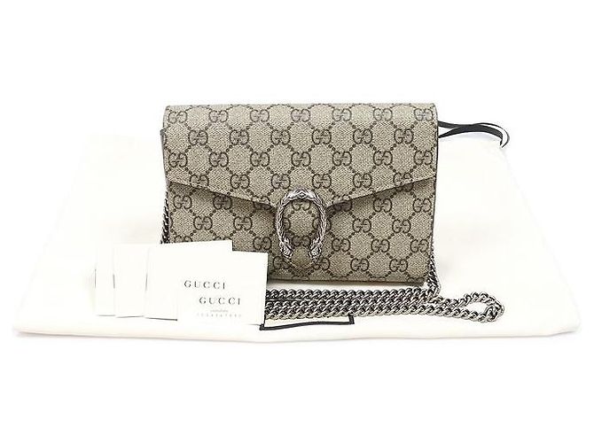 Gucci Borsa a tracolla portafoglio con catena Dionysus Mini WOC Marrone - vista 2