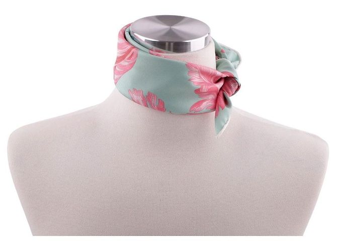 Sciarpa Hermès Detail in Seta Rosa - vista 13