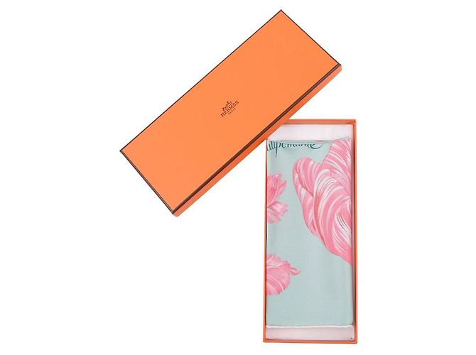 Sciarpa Hermès Detail in Seta Rosa - vista 7