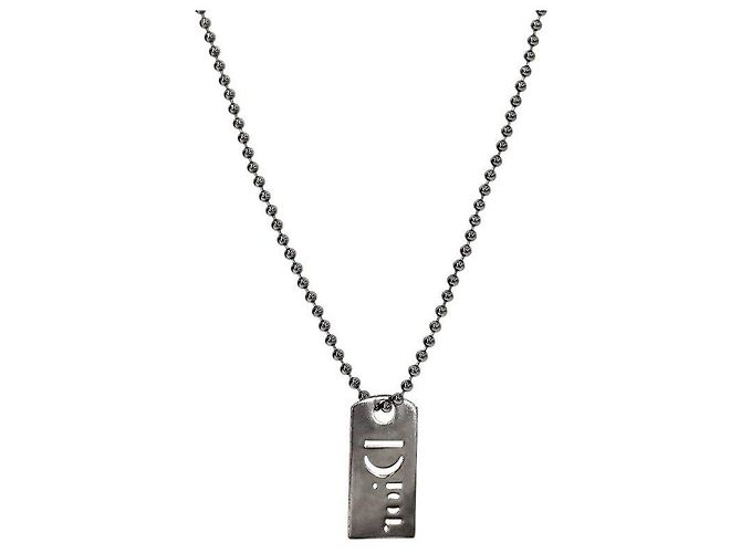 Collana Dior Plate Argento Metallo - vista 2
