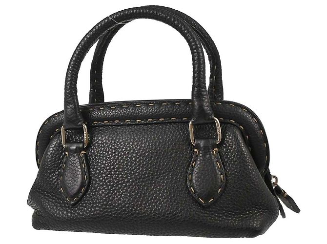 Fendi Selleria Frame Doctor Leather Mini Negro - vista 2