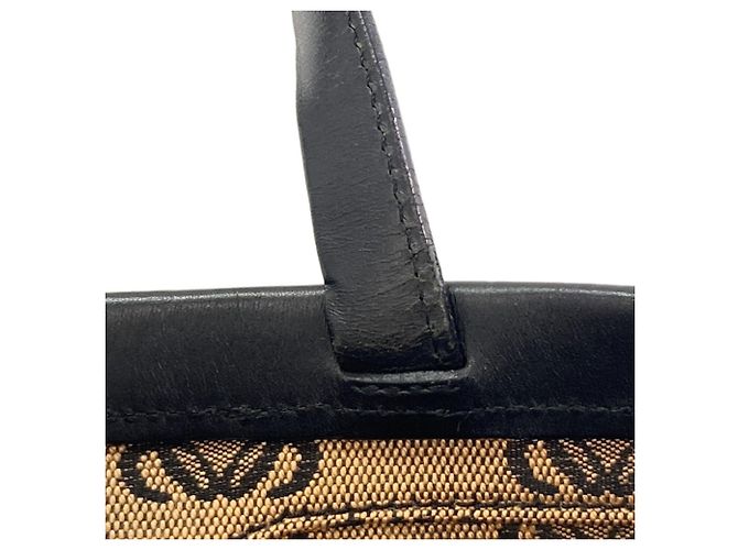Borsa Tote Loewe Anagram Marrone Nero - vista 12