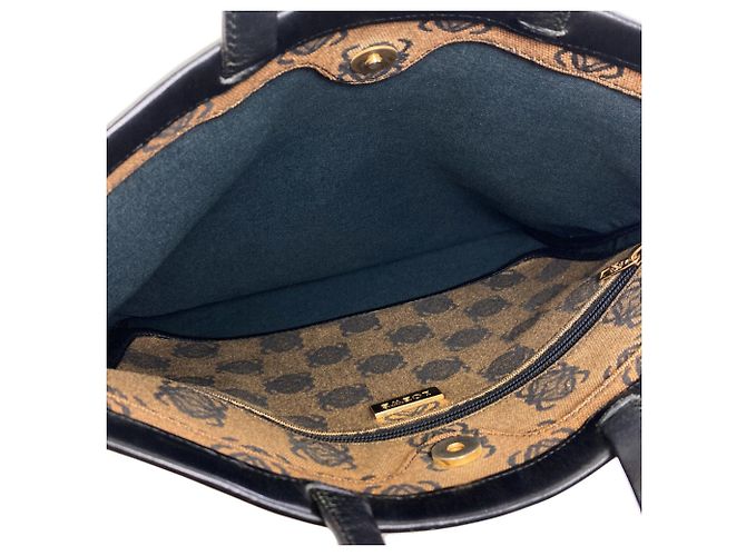 Borsa Tote Loewe Anagram Marrone Nero - vista 5